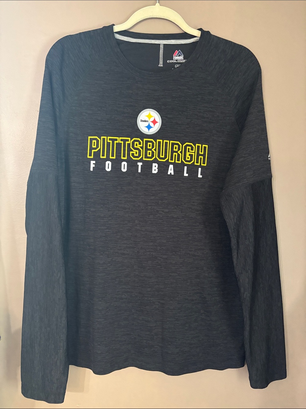 Men's Pittsburgh Football Long-Sleeve Performance Tee - Black